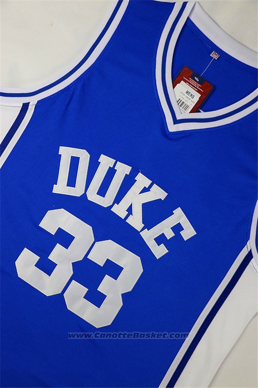 Maglia NCAA Duke Blue Devils Grant Hill #33 Blu